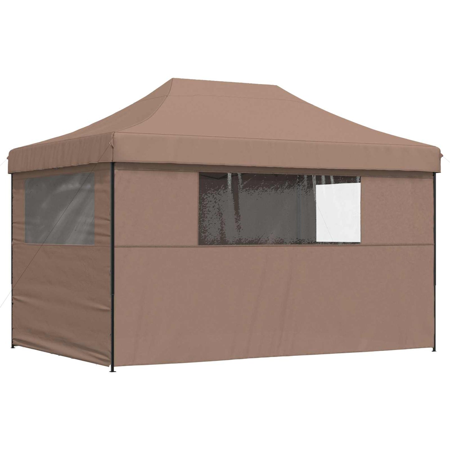 Party-Zelt 279 x 410 x 315 cm Braun Oxford-Stoff