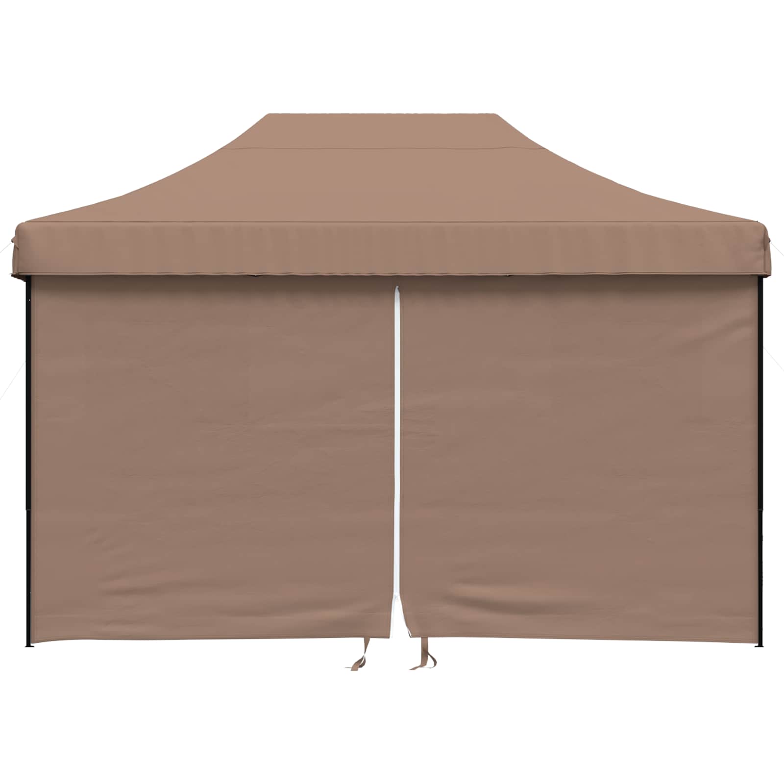 Party-Zelt 279 x 410 x 315 cm Braun Oxford-Stoff