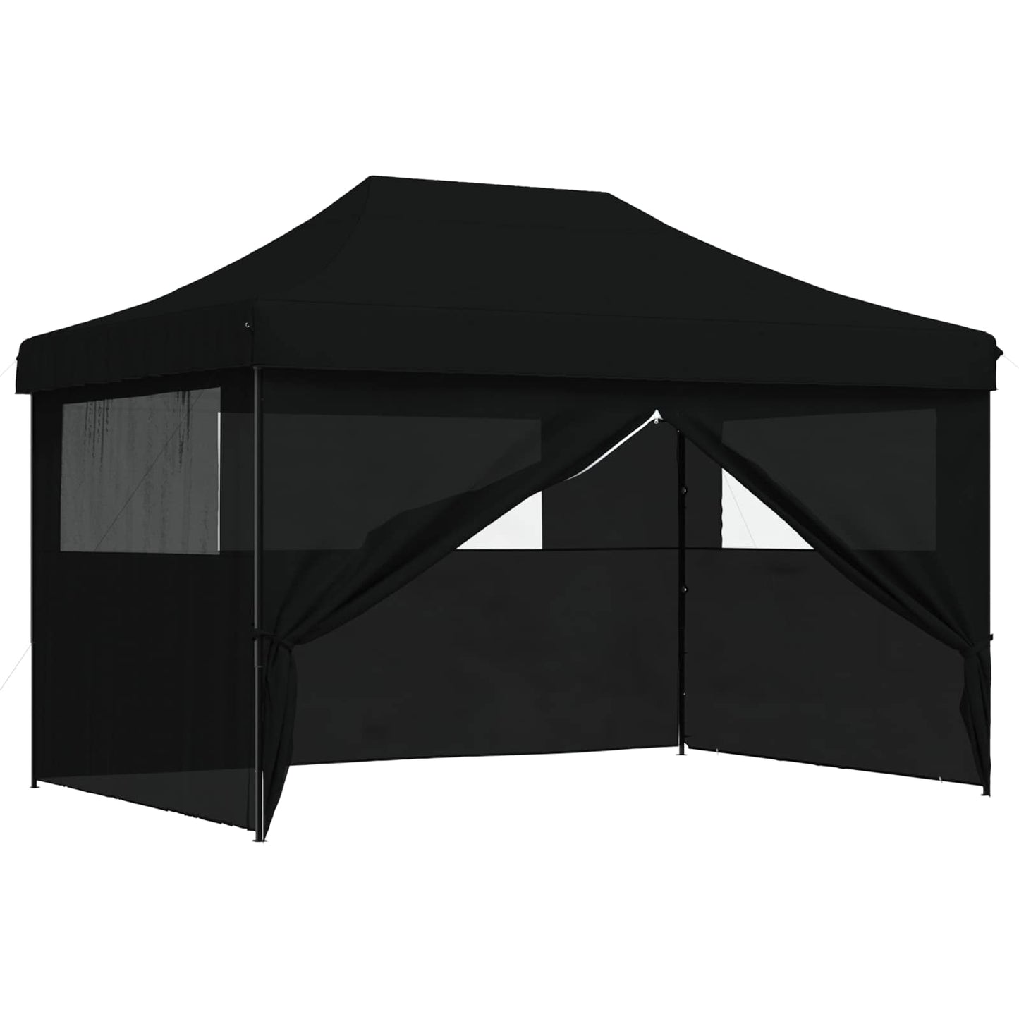 Party-Zelt 279 x 410 x 315 cm Schwarz Oxford-Stoff