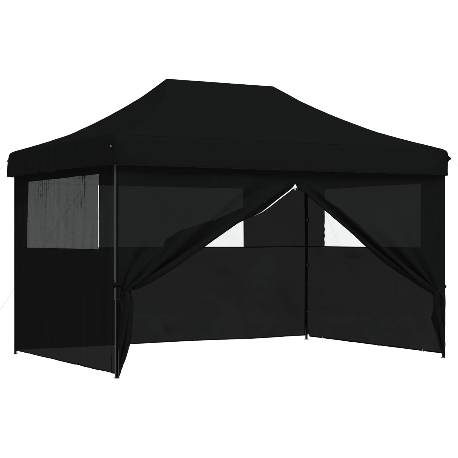 Party-Zelt 279 x 410 x 315 cm Schwarz Oxford-Stoff