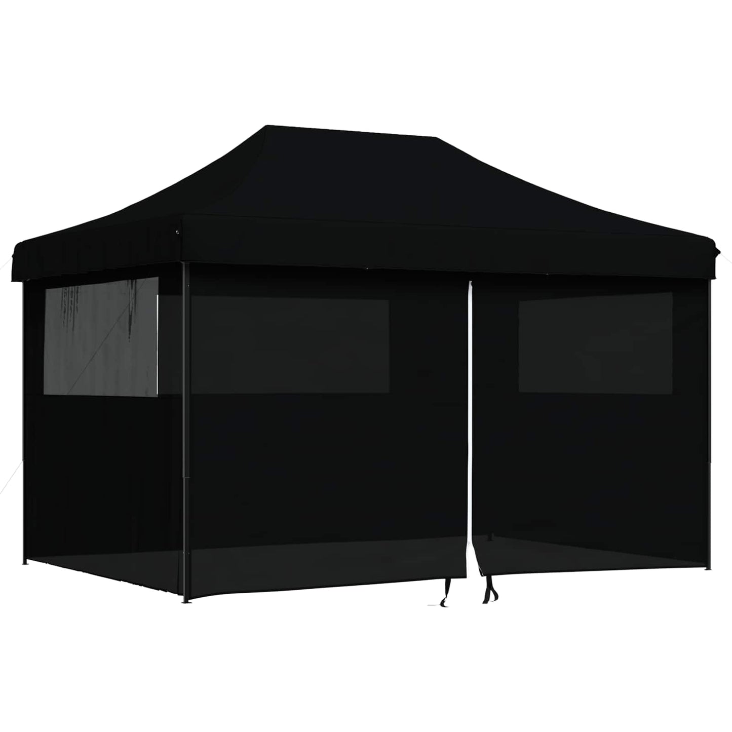 Party-Zelt 279 x 410 x 315 cm Schwarz Oxford-Stoff