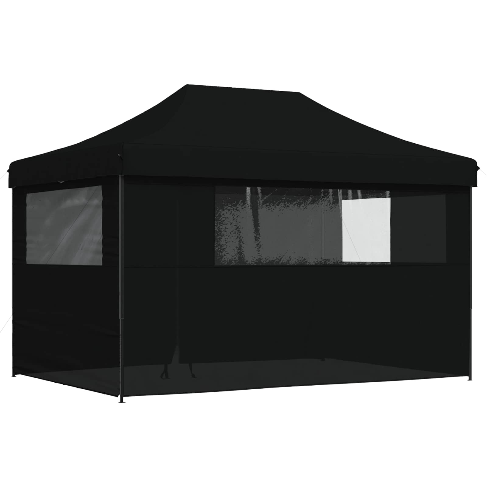 Party-Zelt 279 x 410 x 315 cm Schwarz Oxford-Stoff