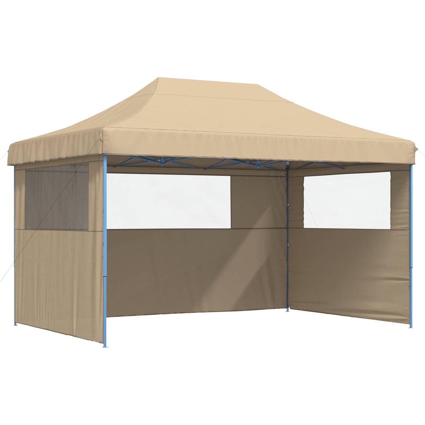 Partyzelt 292 x 440 x 315 cm Beige Oxford-Stoff