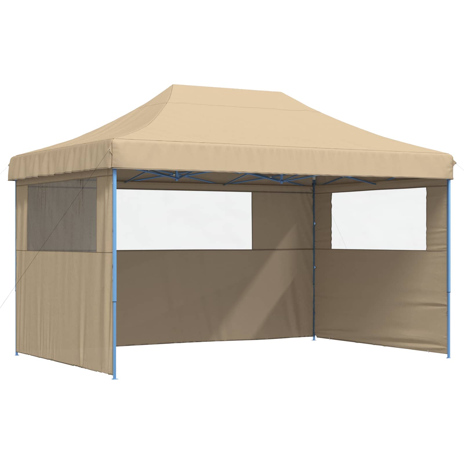 Partyzelt 292 x 440 x 315 cm Beige Oxford-Stoff