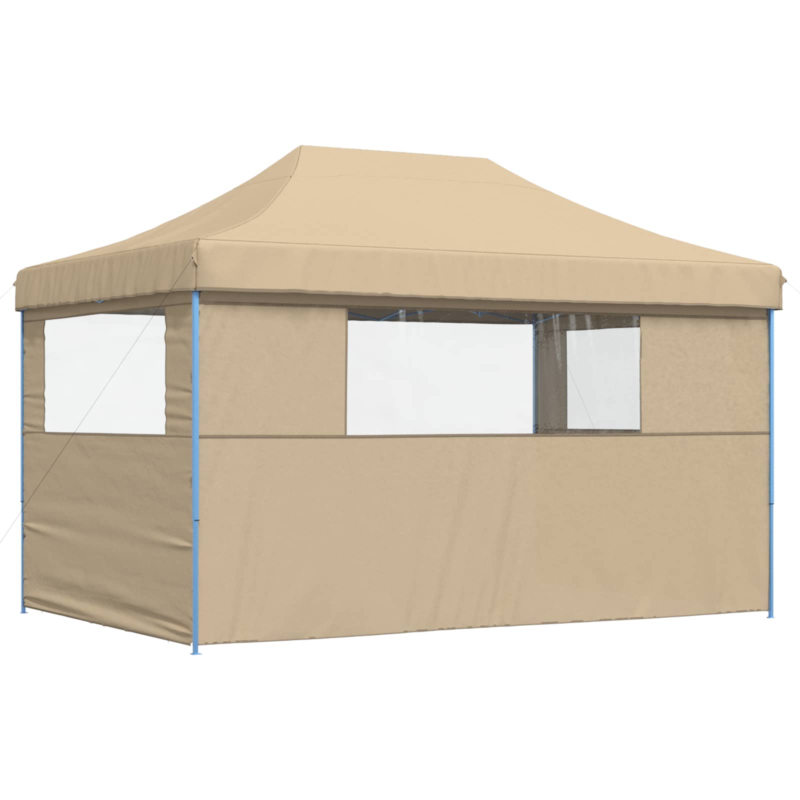 Partyzelt 292 x 440 x 315 cm Beige Oxford-Stoff