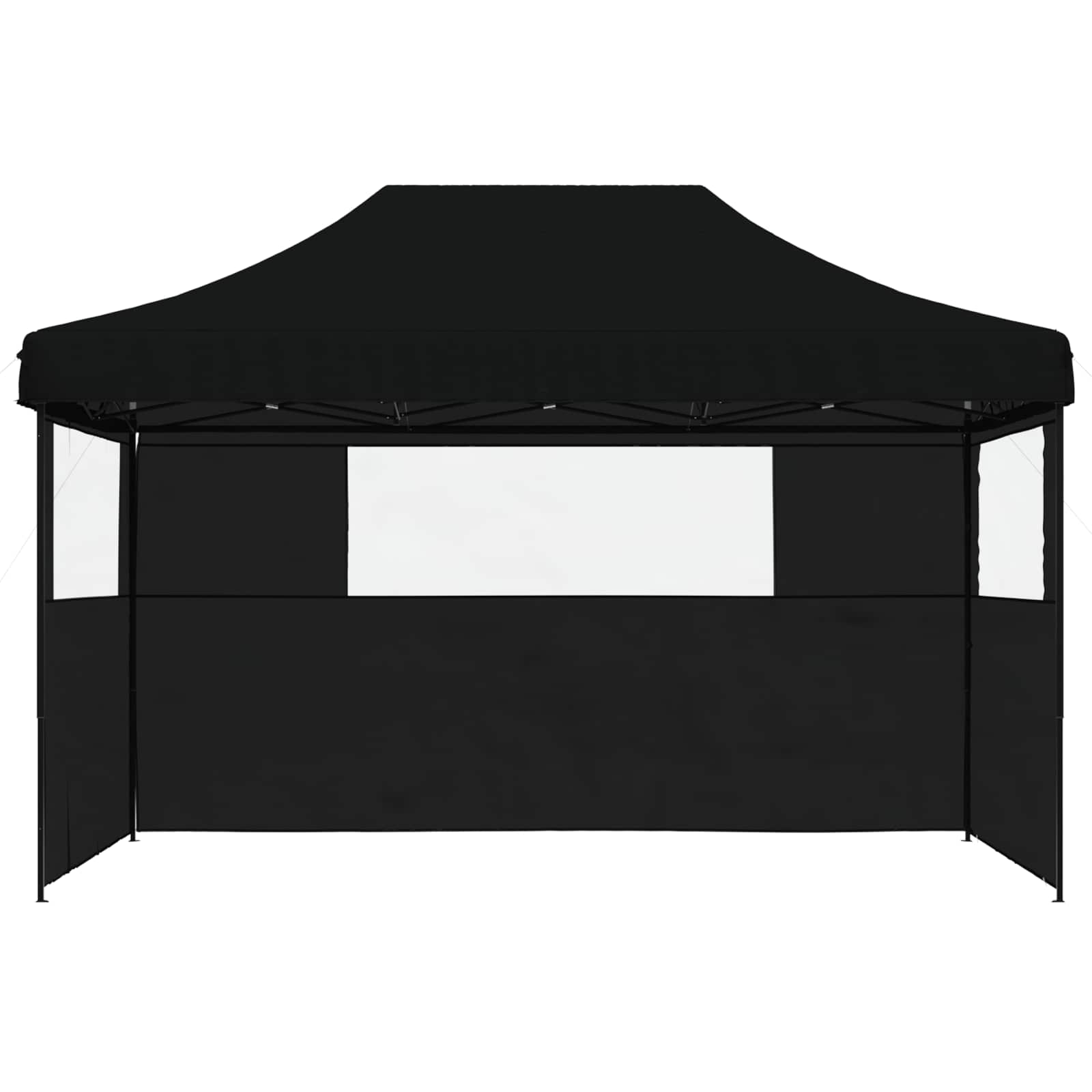 Partyzelt 292 x 440 x 315 cm Schwarz Oxford-Stoff