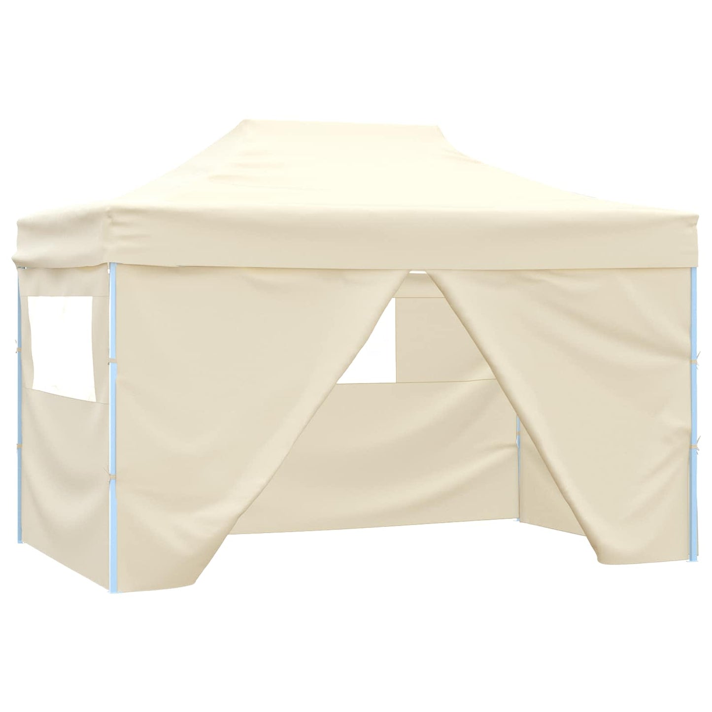 Partyzelt 291 x 431 x 315 cm Creme Oxford-Stoff