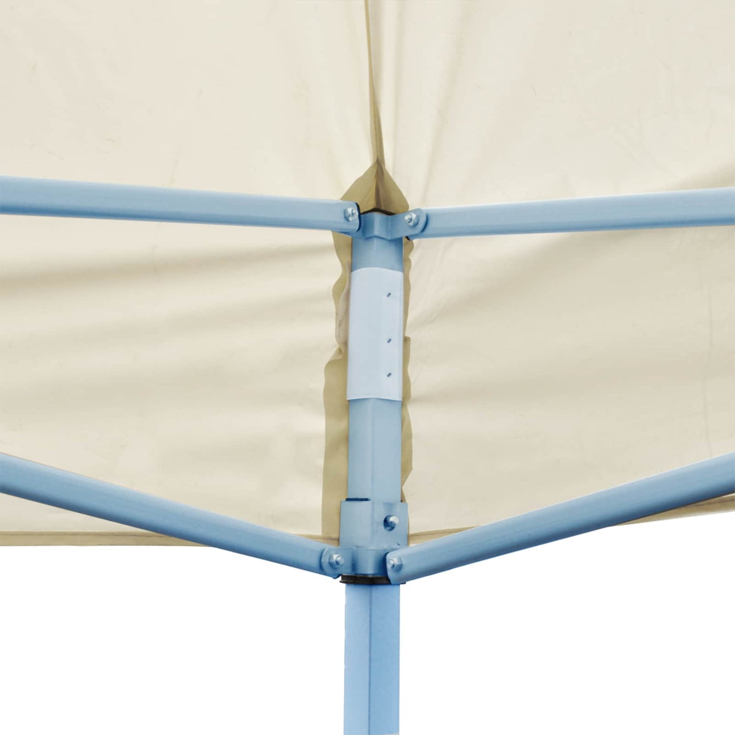 Partyzelt 291 x 580 x 315 cm Creme Oxford-Stoff