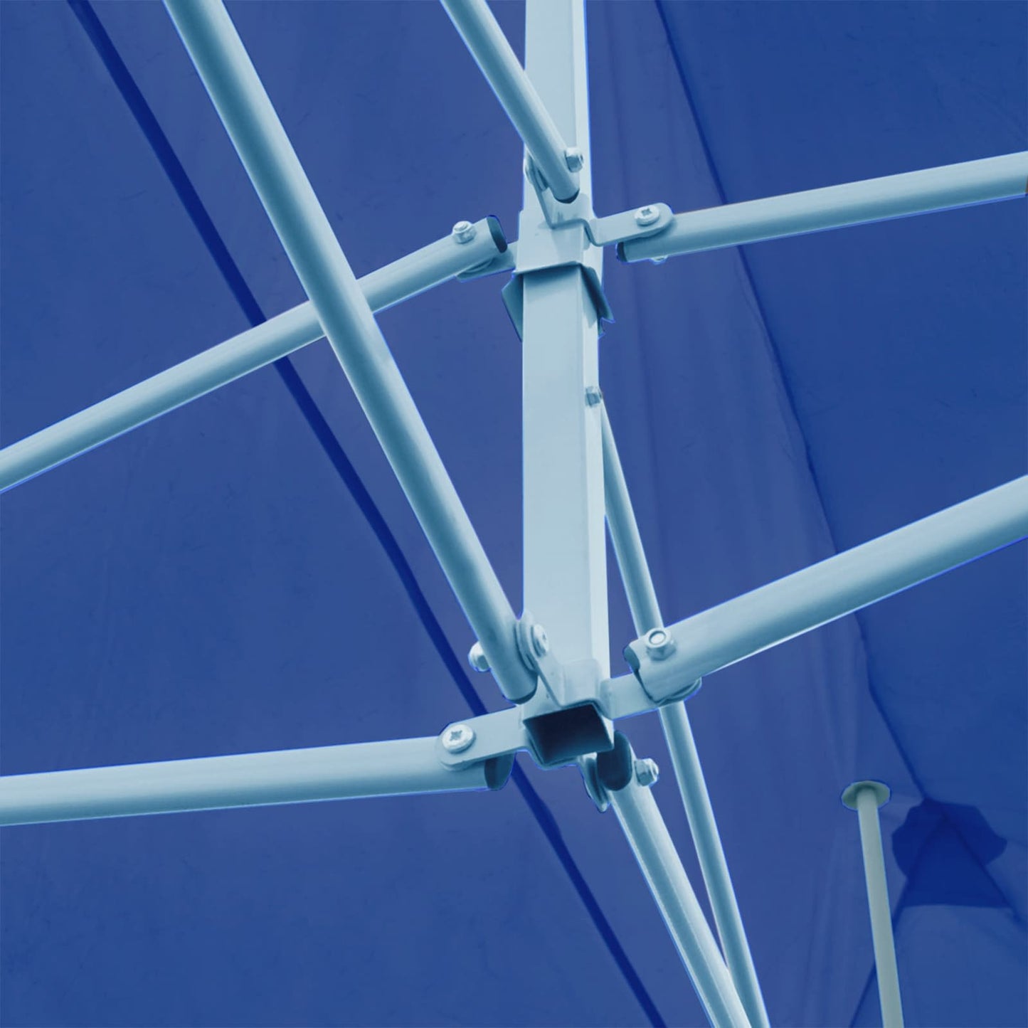 Partyzelt 291 x 580 x 315 cm Blau Oxford-Stoff