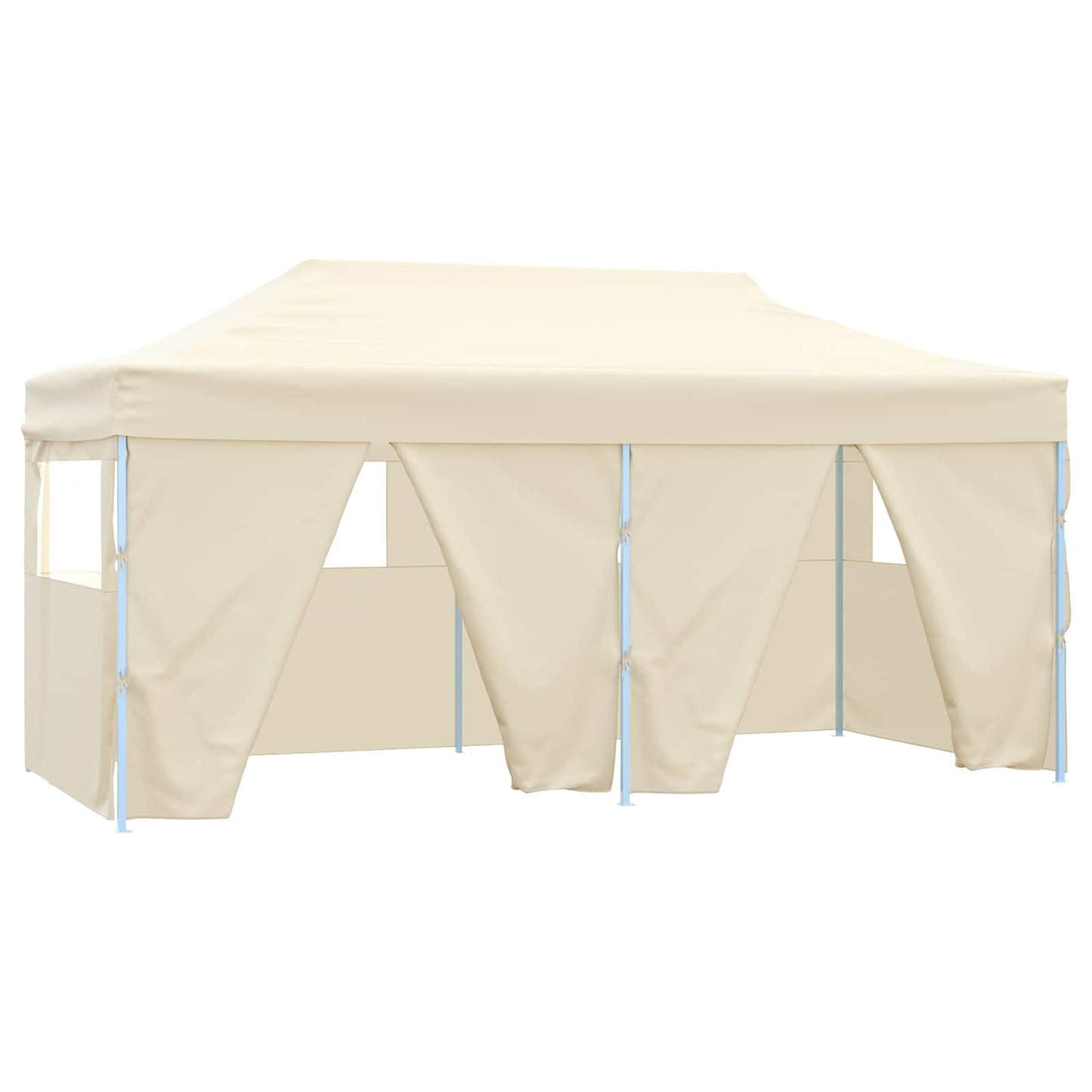 Partyzelt 291 x 580 x 315 cm Creme Oxford-Stoff