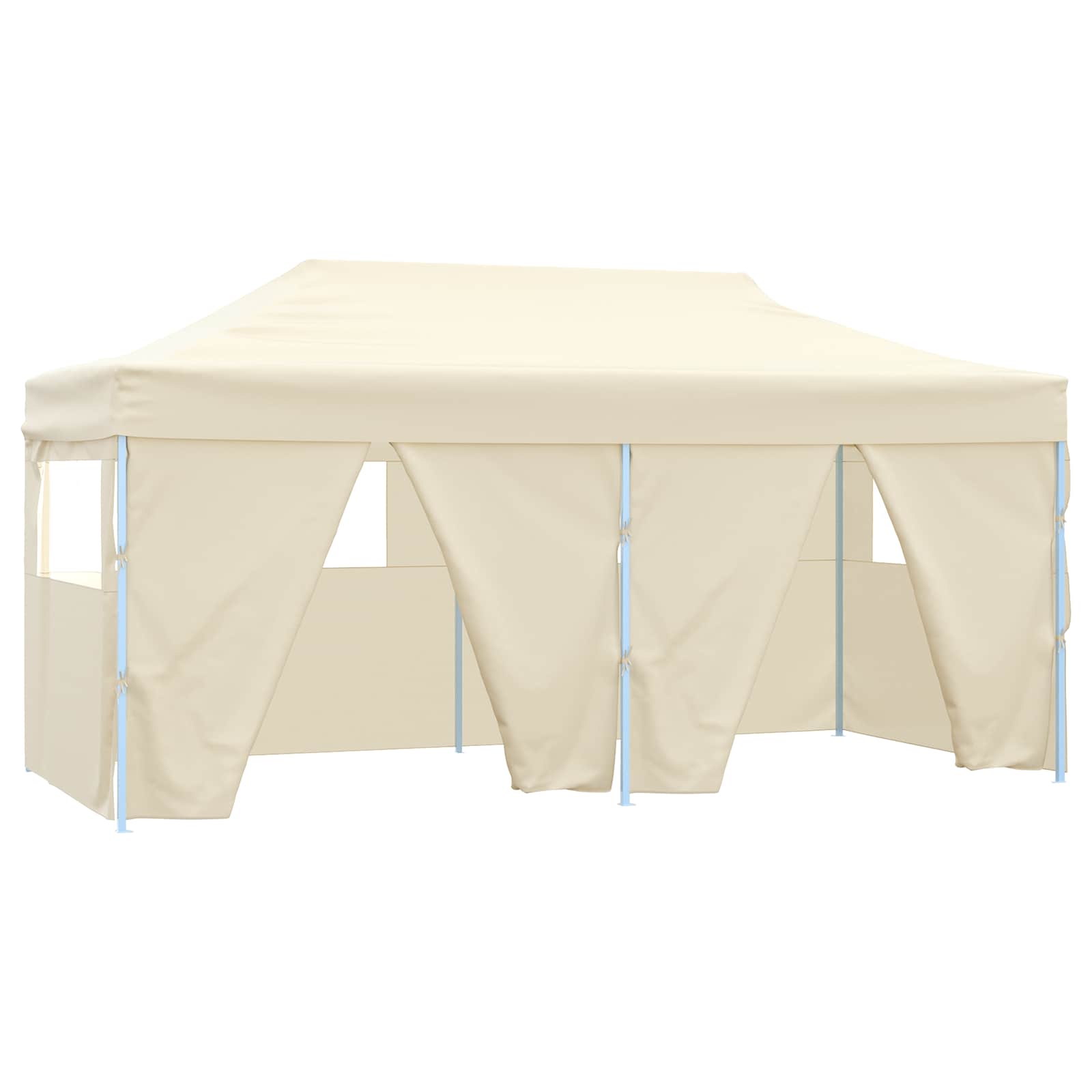 Partyzelt 291 x 580 x 315 cm Creme Oxford-Stoff
