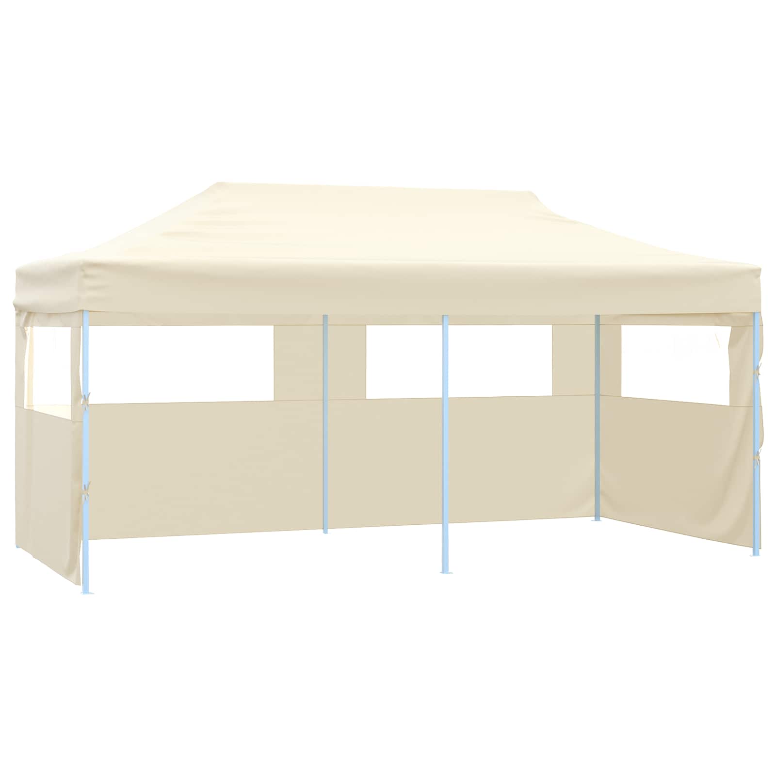Partyzelt 291 x 580 x 315 cm Creme Oxford-Stoff