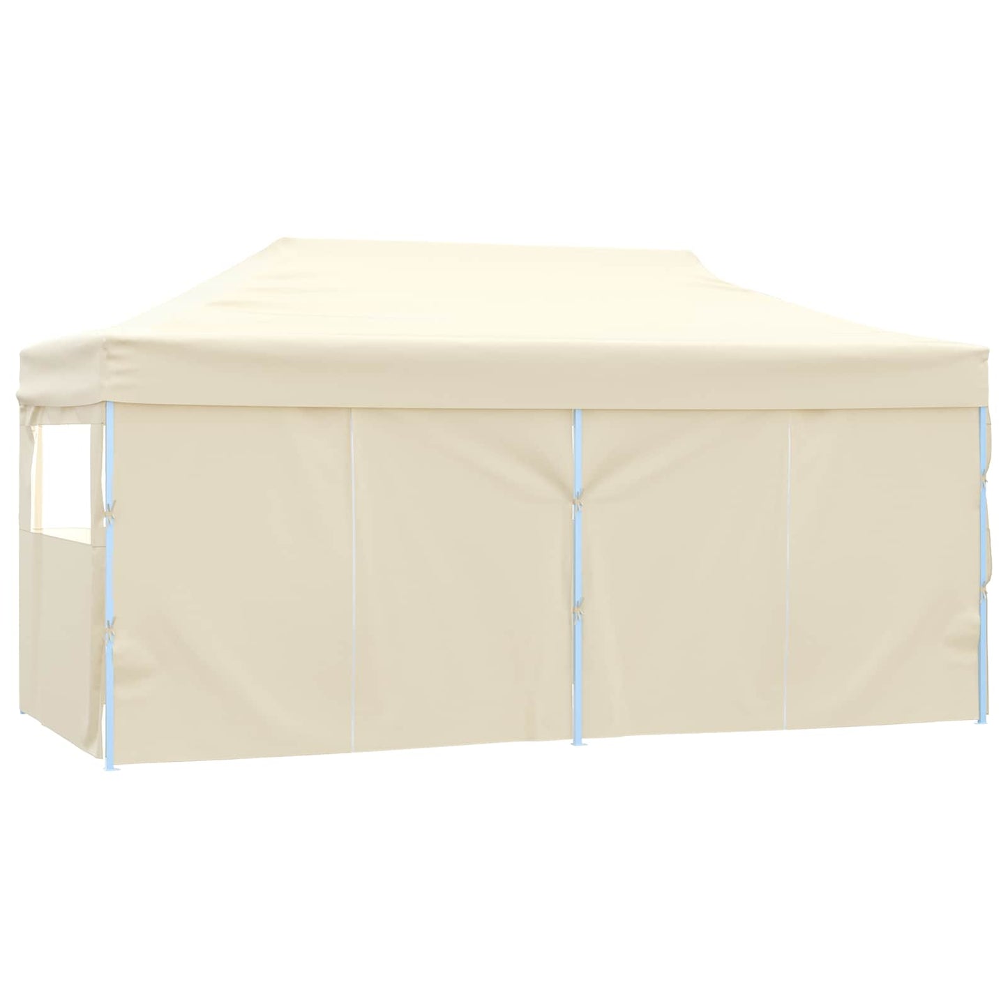 Partyzelt 291 x 580 x 315 cm Creme Oxford-Stoff