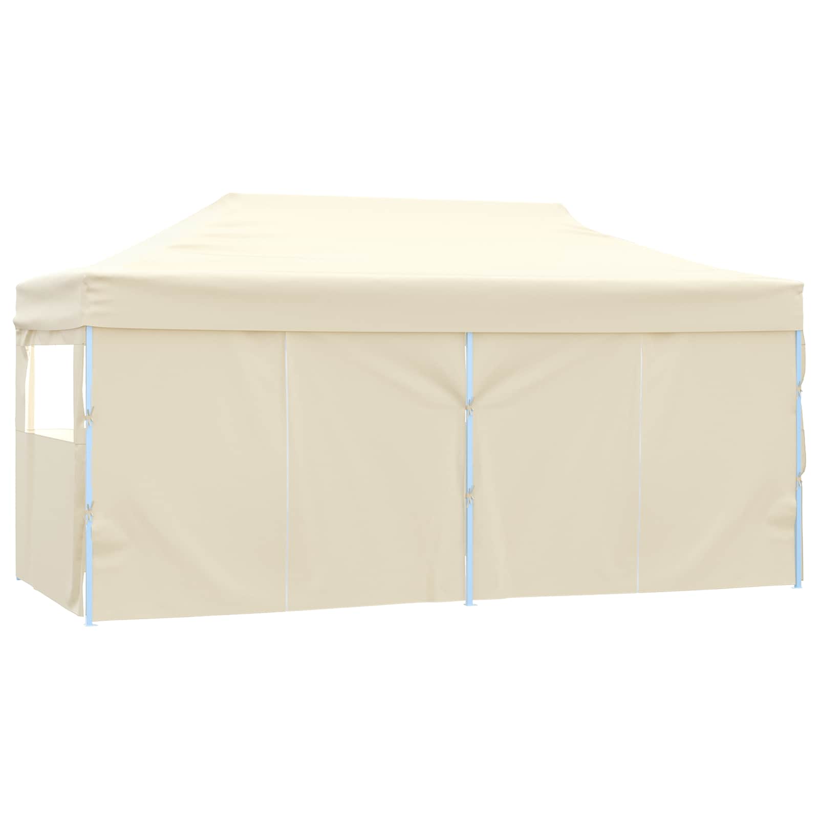 Partyzelt 291 x 580 x 315 cm Creme Oxford-Stoff