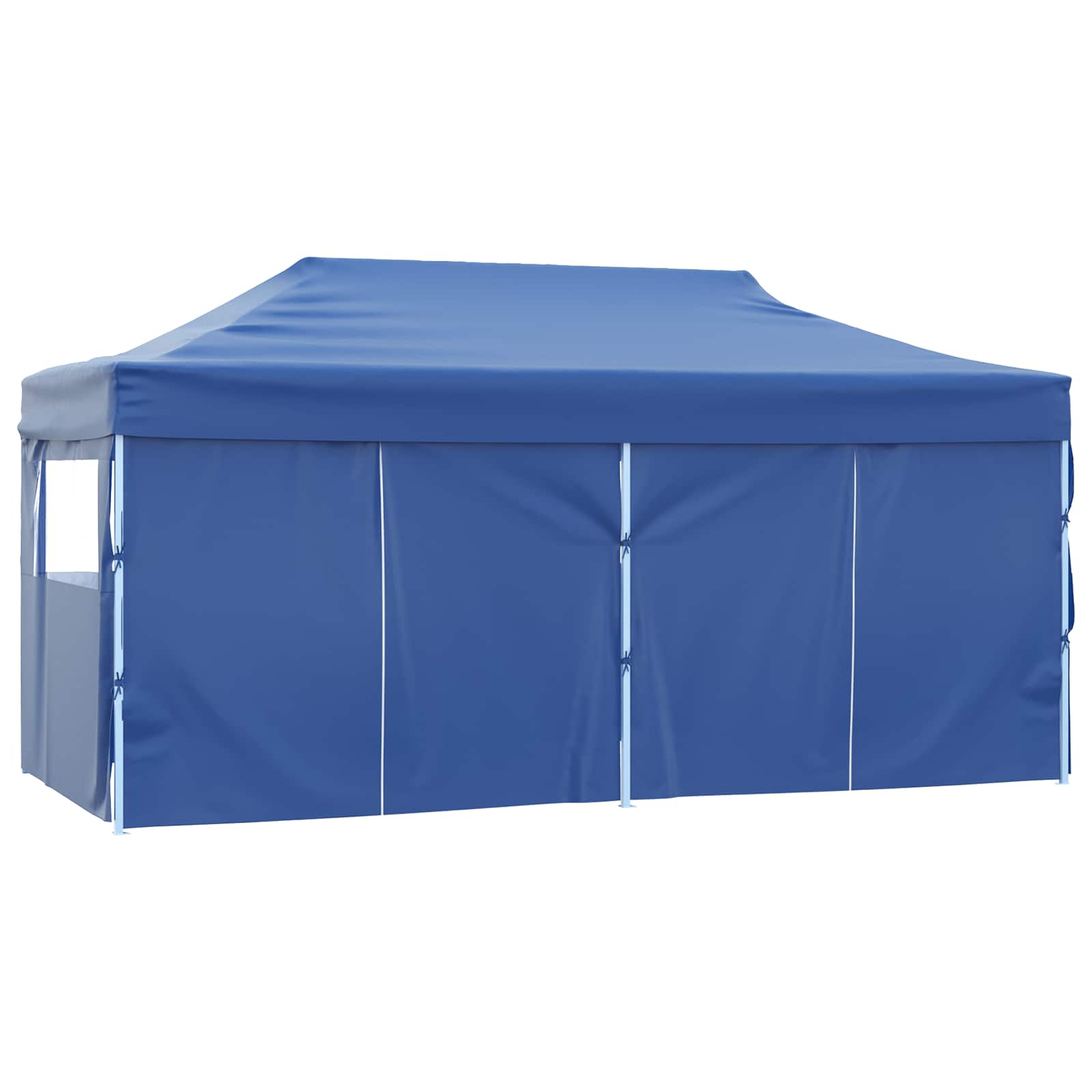 Partyzelt 291 x 580 x 315 cm Blau Oxford-Stoff