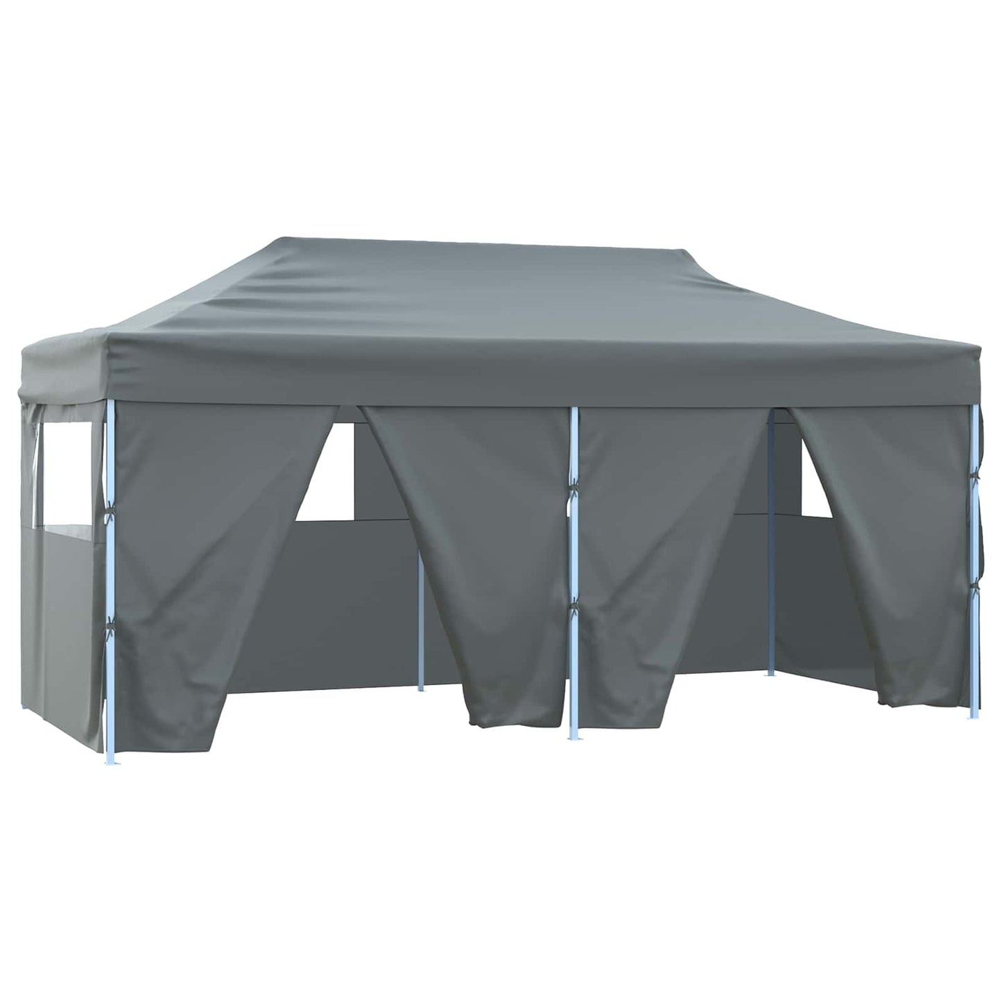 Partyzelt 291 x 580 x 315 cm Anthrazit Oxford-Stoff