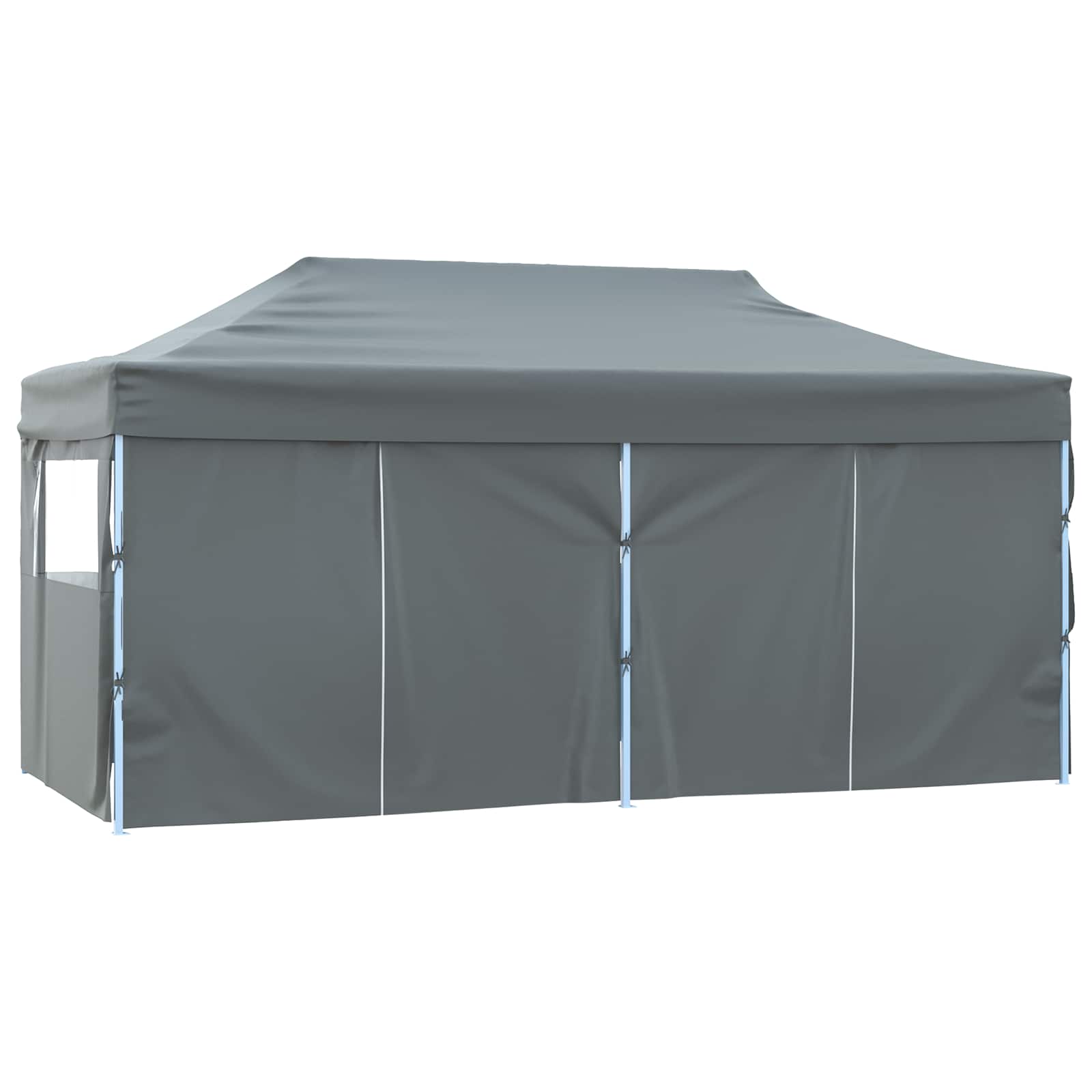 Partyzelt 291 x 580 x 315 cm Anthrazit Oxford-Stoff