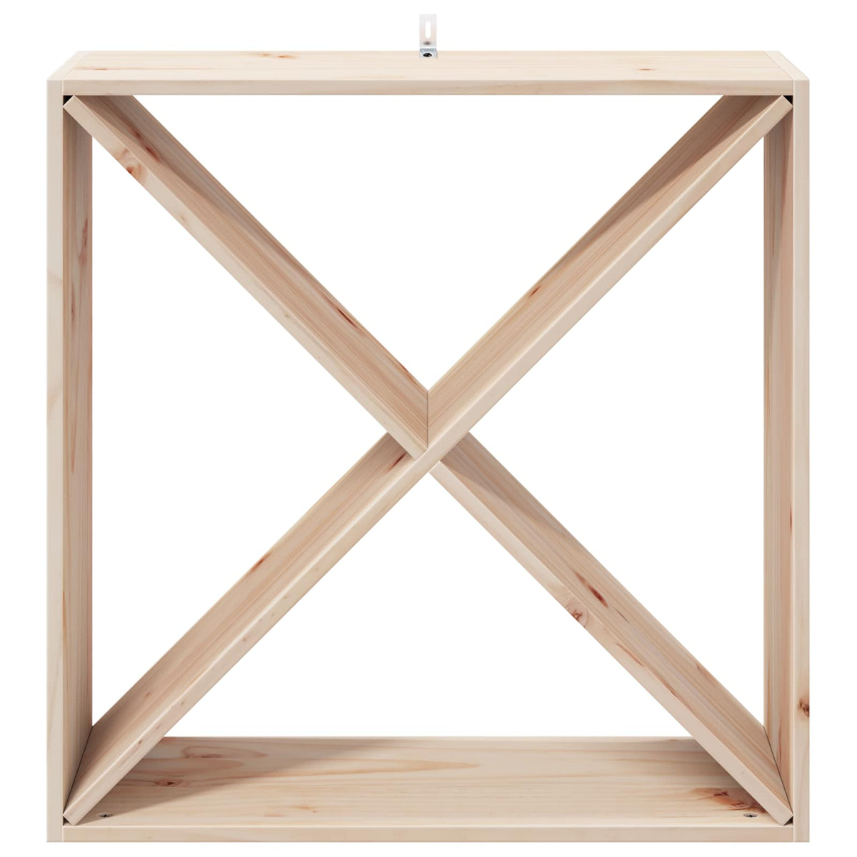 Weinregal 2 Stk. Natur 62 x 25 x 62 cm Massives Kiefernholz