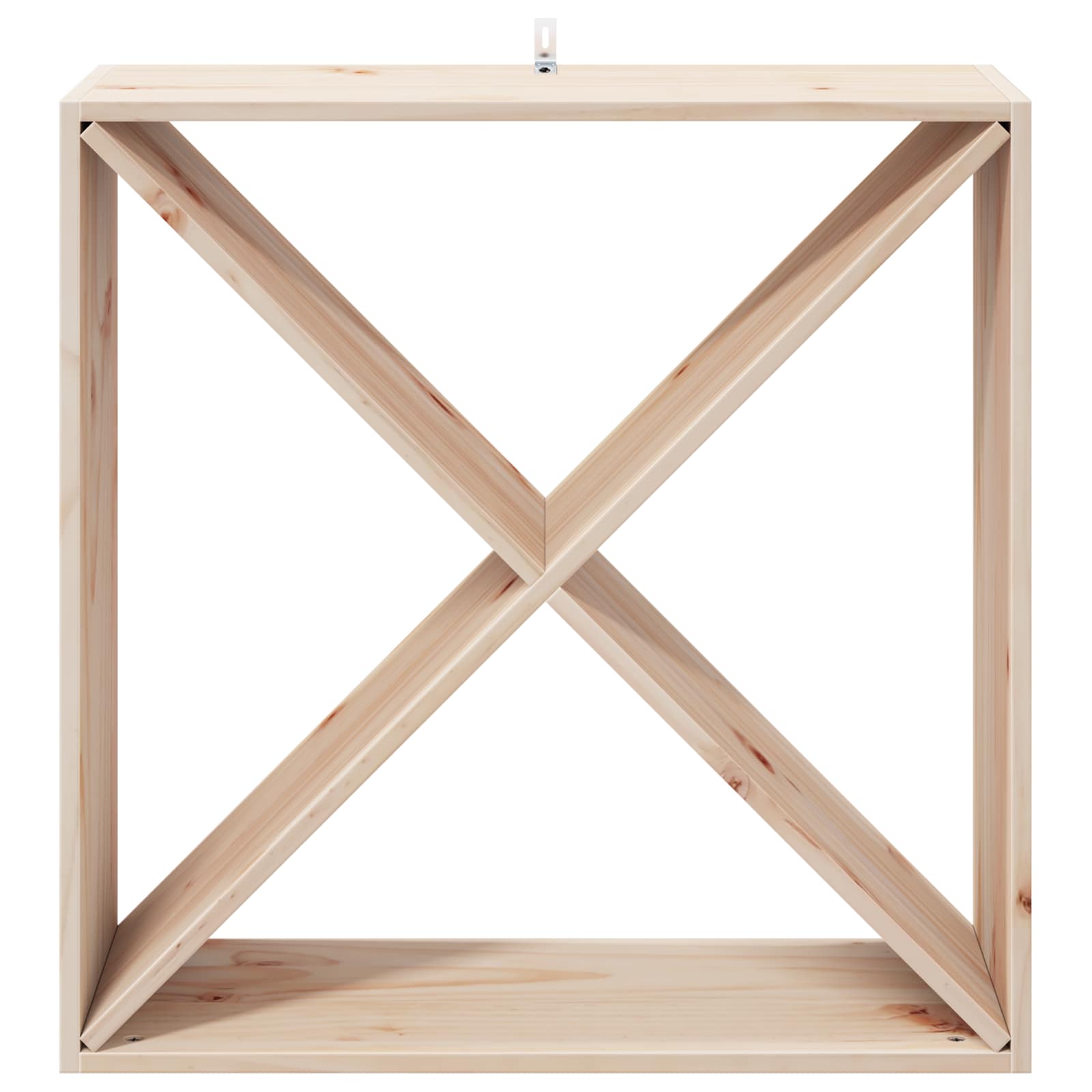 Weinregal 2 Stk. Natur 62 x 25 x 62 cm Massives Kiefernholz