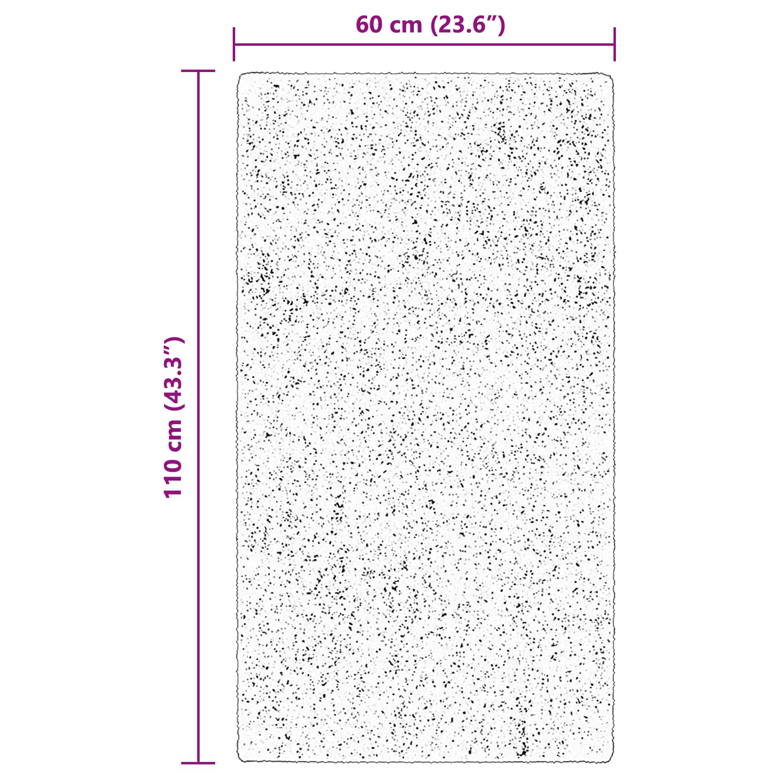 Mittlerer Flor weicher und waschbarer Teppich HUARTE Braun