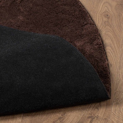 Mittlerer Flor weicher und waschbarer Teppich HUARTE Braun