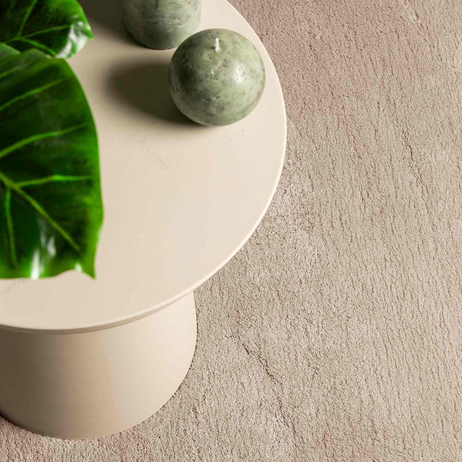Mittlerer Flor weicher und waschbarer Teppich HUARTE Sand