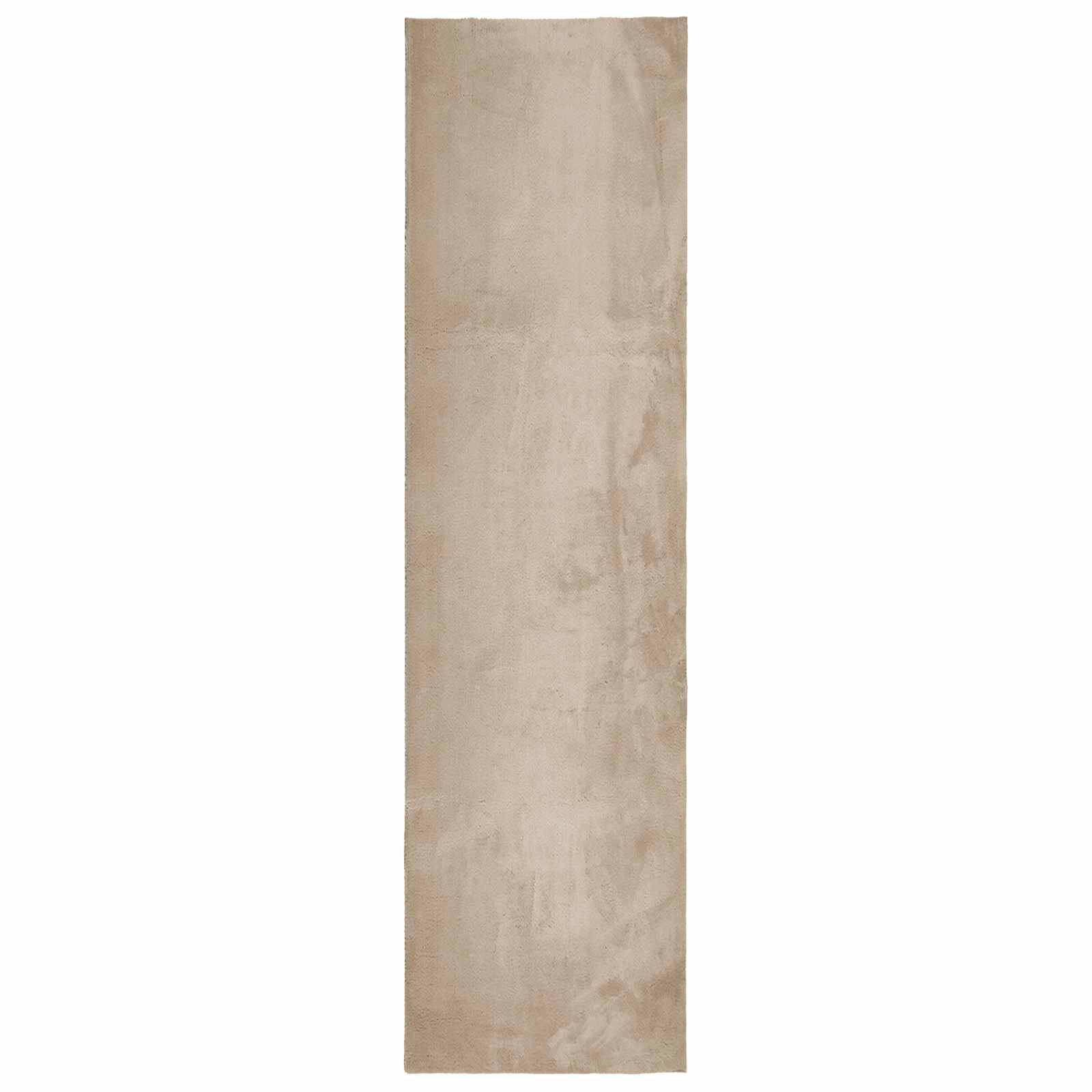 Mittlerer Flor weicher und waschbarer Teppich HUARTE Sand