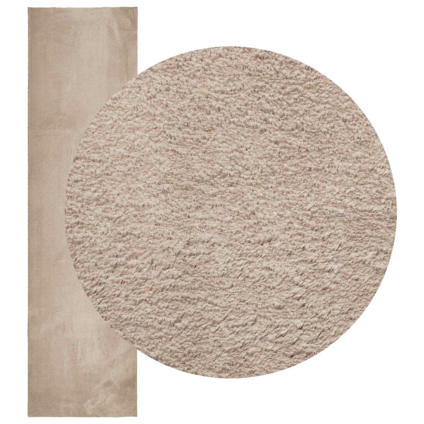 Mittlerer Flor weicher und waschbarer Teppich HUARTE Sand