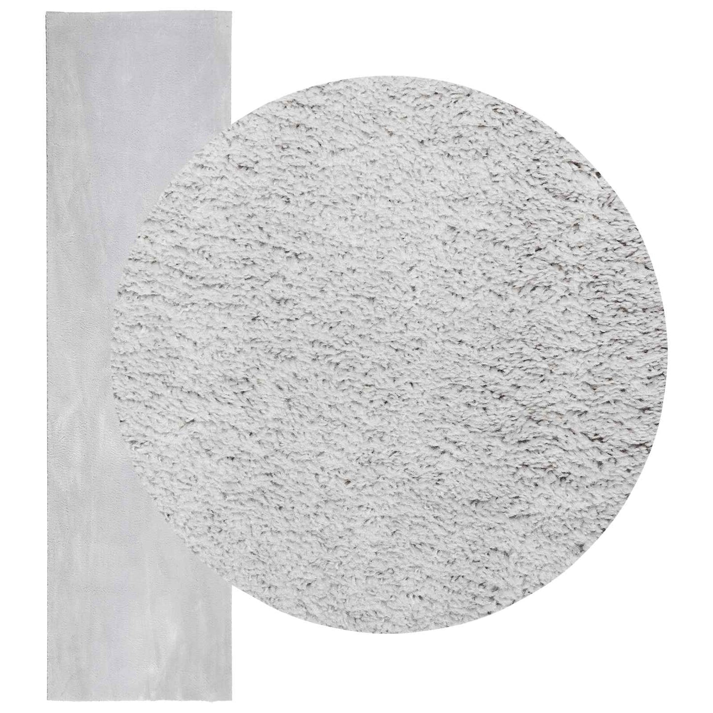 Mittlerer Flor weicher und waschbarer Teppich HUARTE Grau