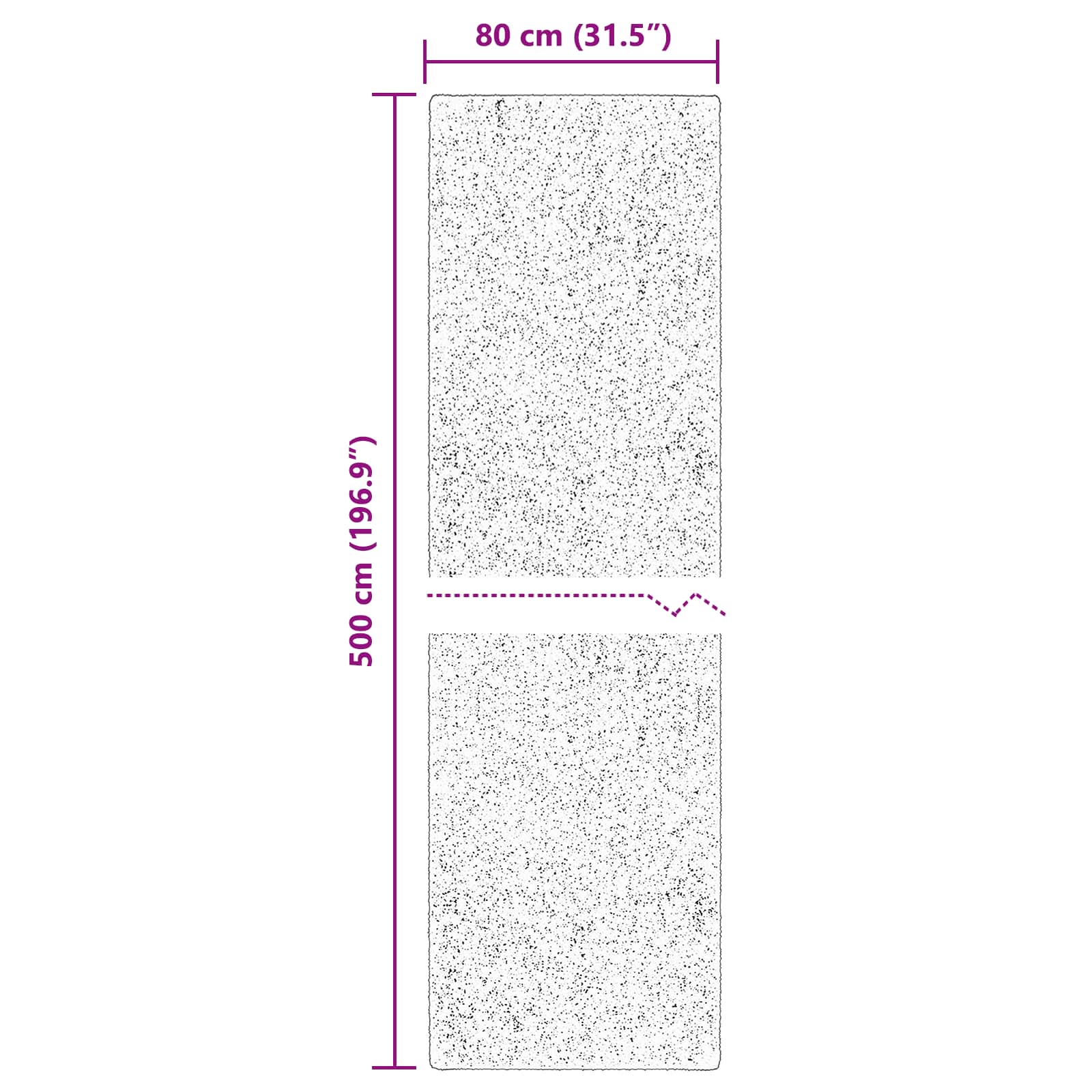 Mittlerer Flor weicher und waschbarer Teppich HUARTE Waldgrün