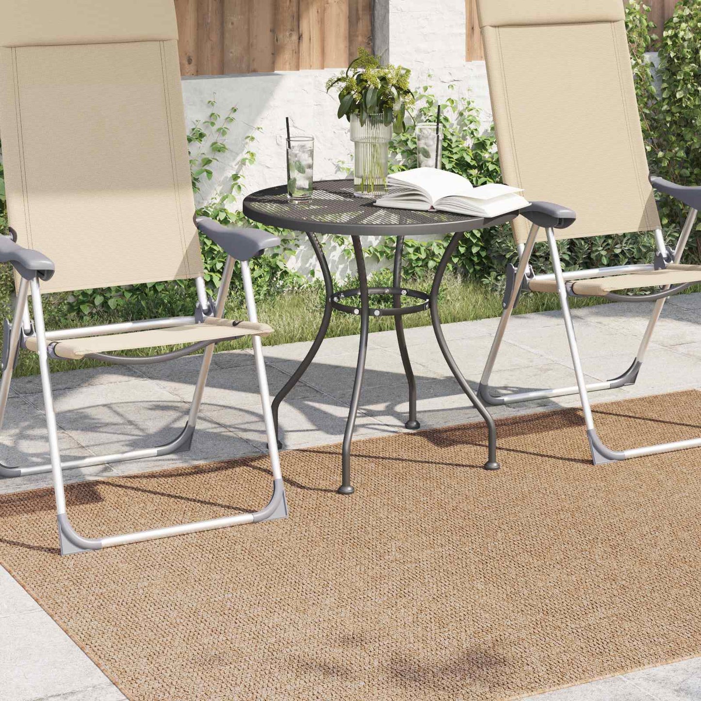 Innen- und Außenteppich AGIRA Natur 230 x 160 cm Polyester