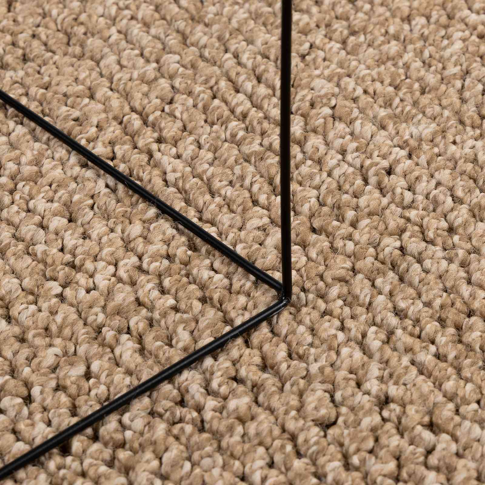 Innen- und Außenteppich AGIRA Natur 240 x 240 cm Polyester