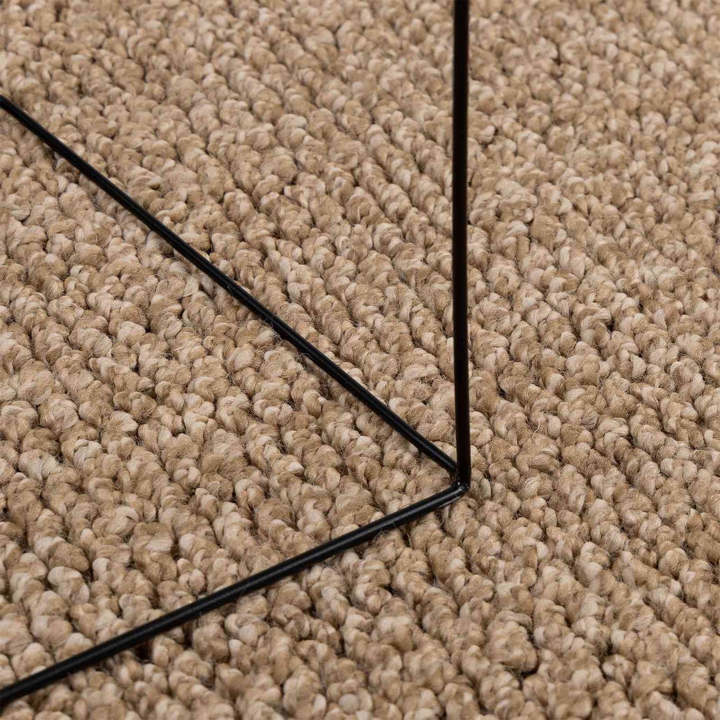 Innen- und Außenteppich AGIRA Natur Ø 200 CM Polyester