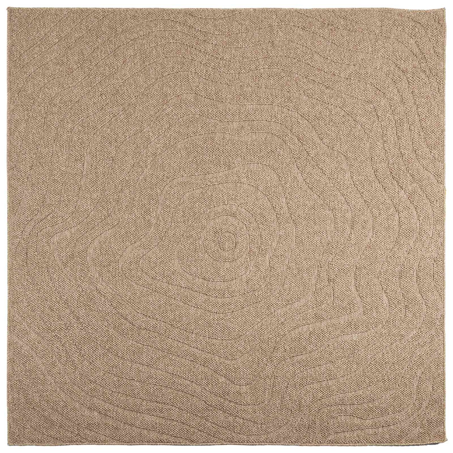 Innen- und Außenteppich AGIRA Natur 200 x 200 cm Polyester