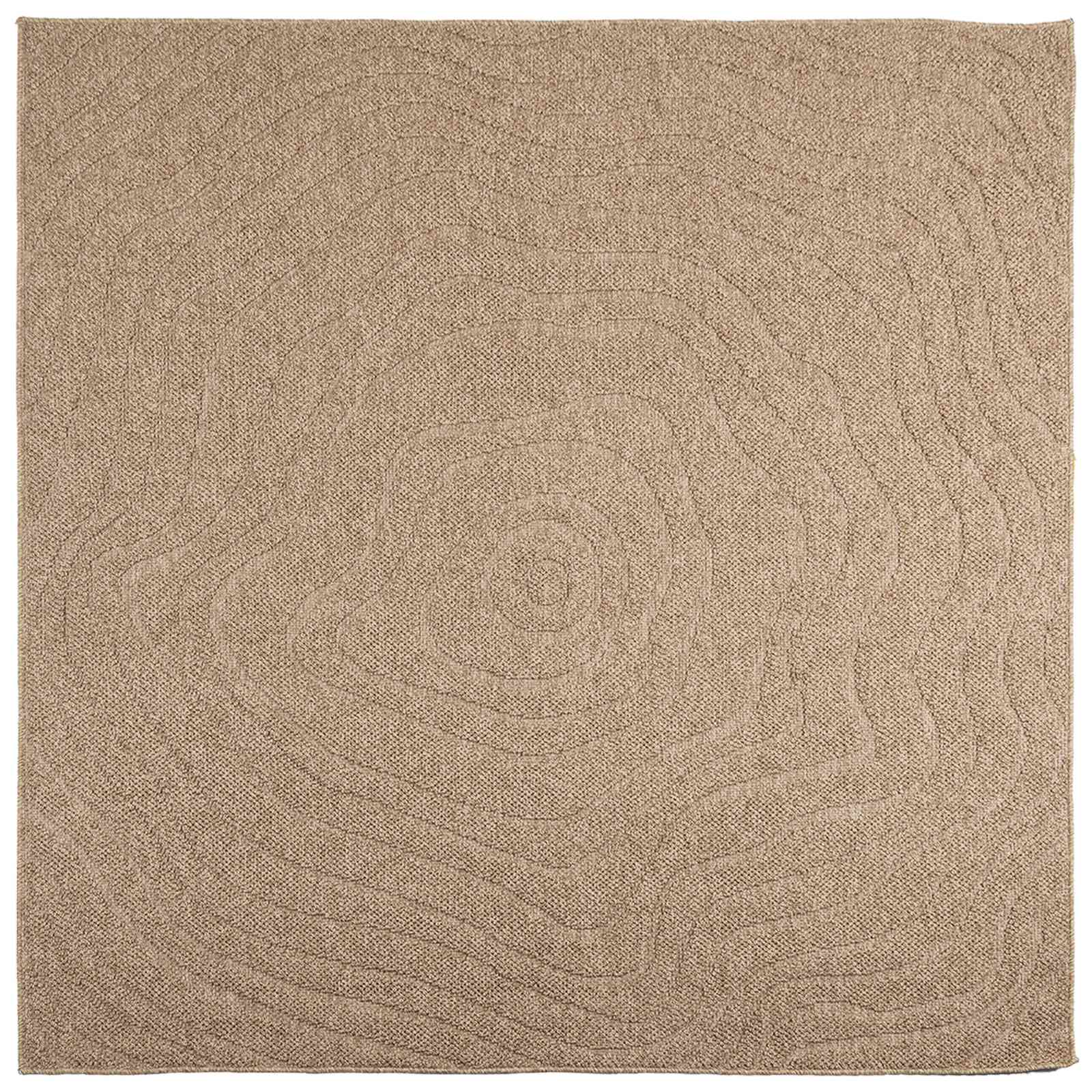 Innen- und Außenteppich AGIRA Natur 240 x 240 cm Polyester