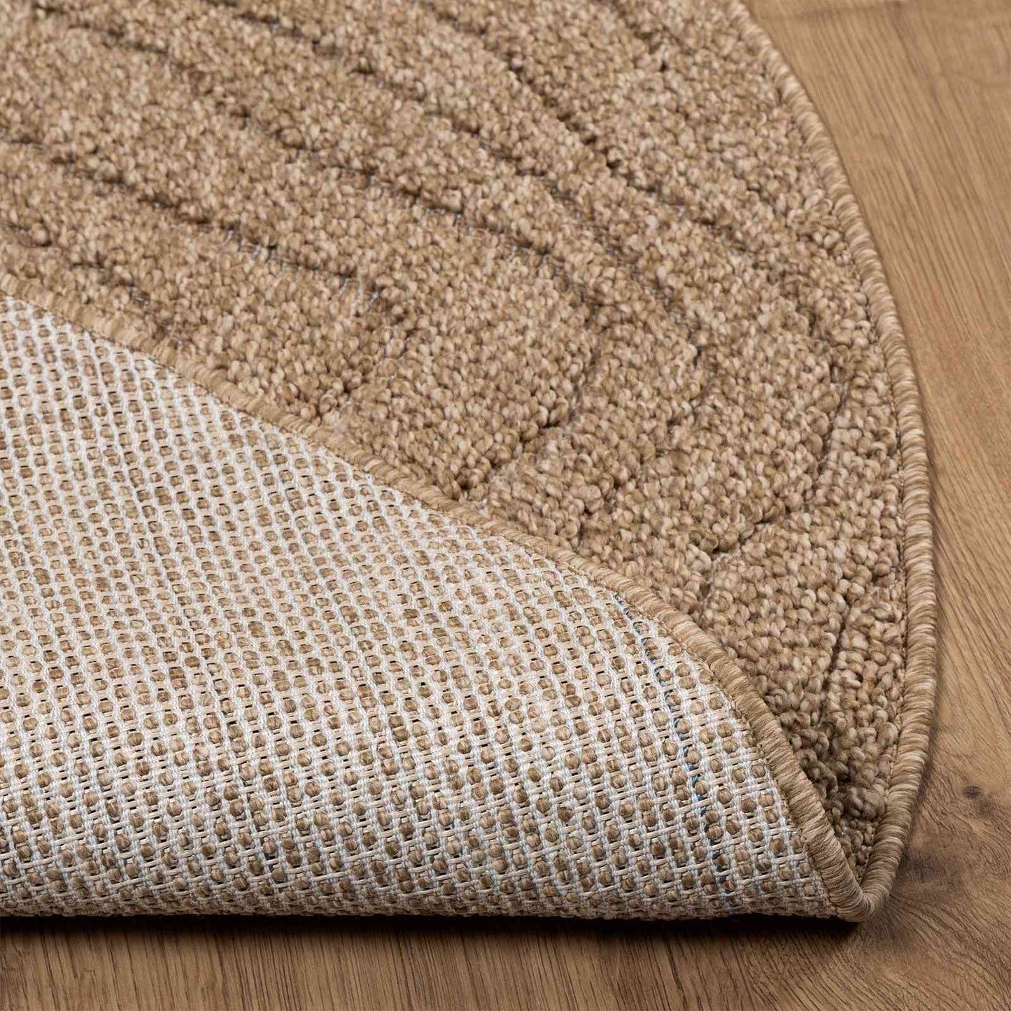 Innen- und Außenteppich AGIRA Natur Ø 120 CM Polyester