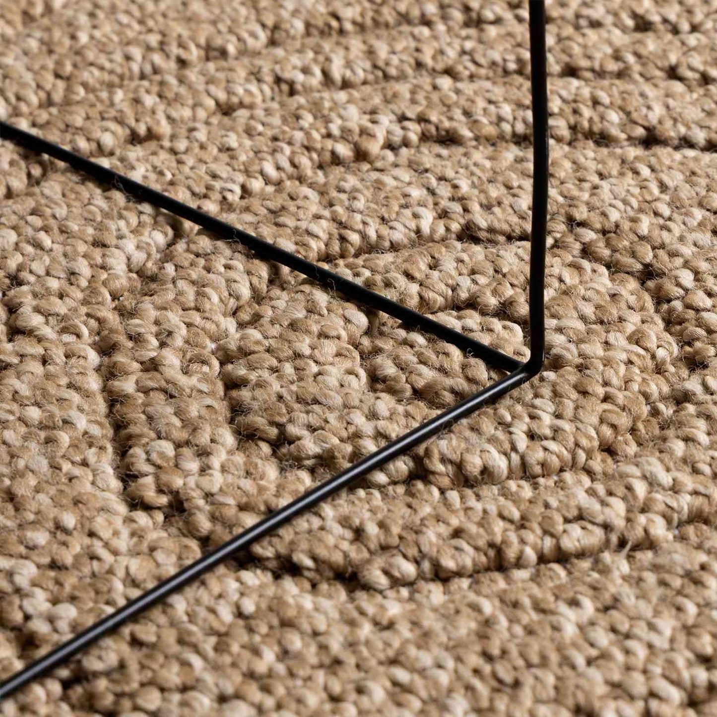 Innen- und Außenteppich AGIRA Natur Ø 120 CM Polyester