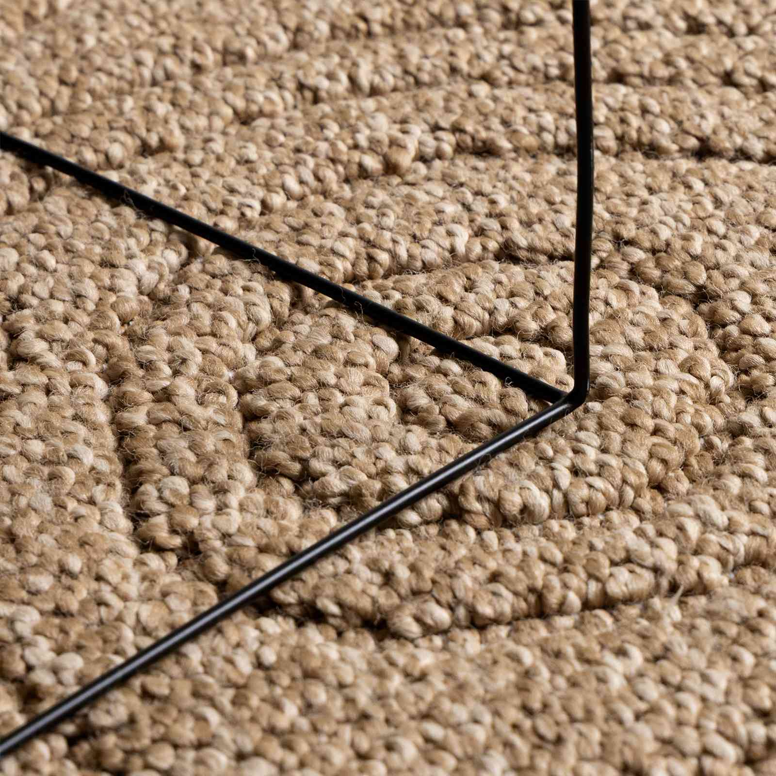 Innen- und Außenteppich AGIRA Natur Ø 120 CM Polyester