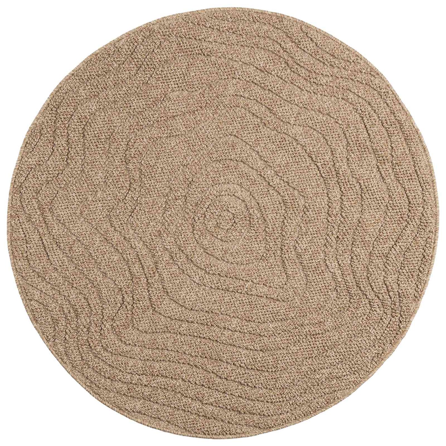 Innen- und Außenteppich AGIRA Natur Ø 160 CM Polyester