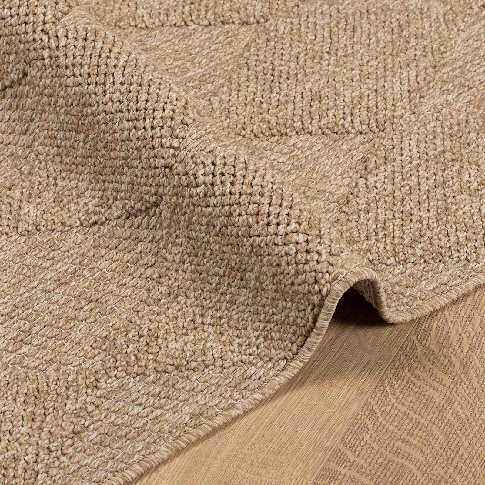 Innen- und Außenteppich AGIRA Natur 200 x 200 cm Polyester