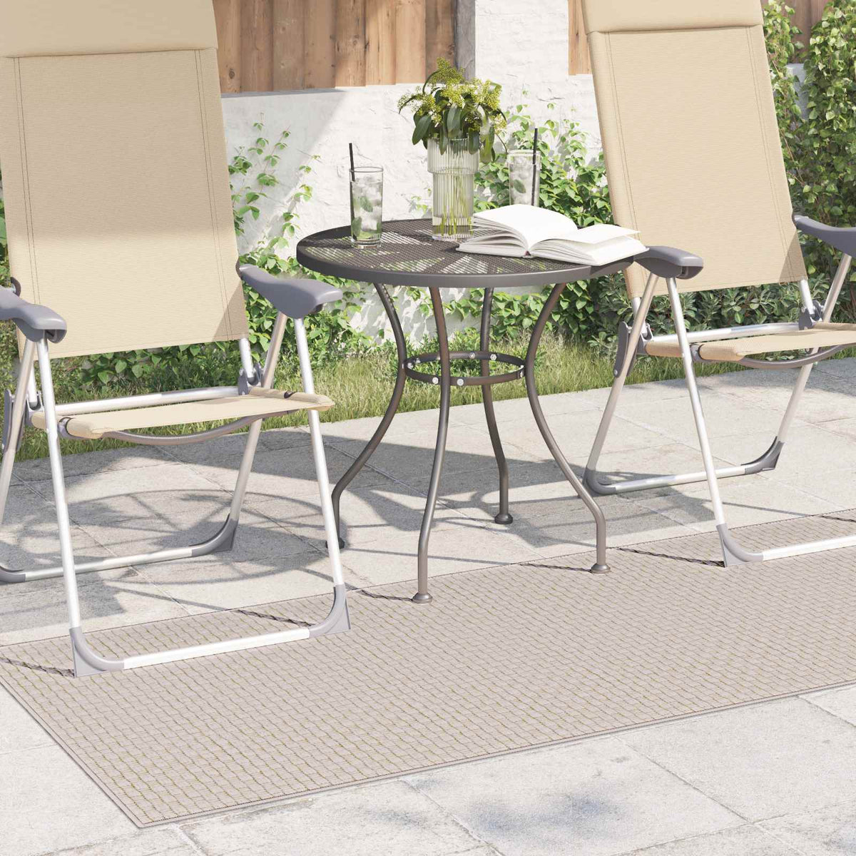 Bereichsteppiche Rechtwinklig FARO Creme 150 x 80 cm Polyester