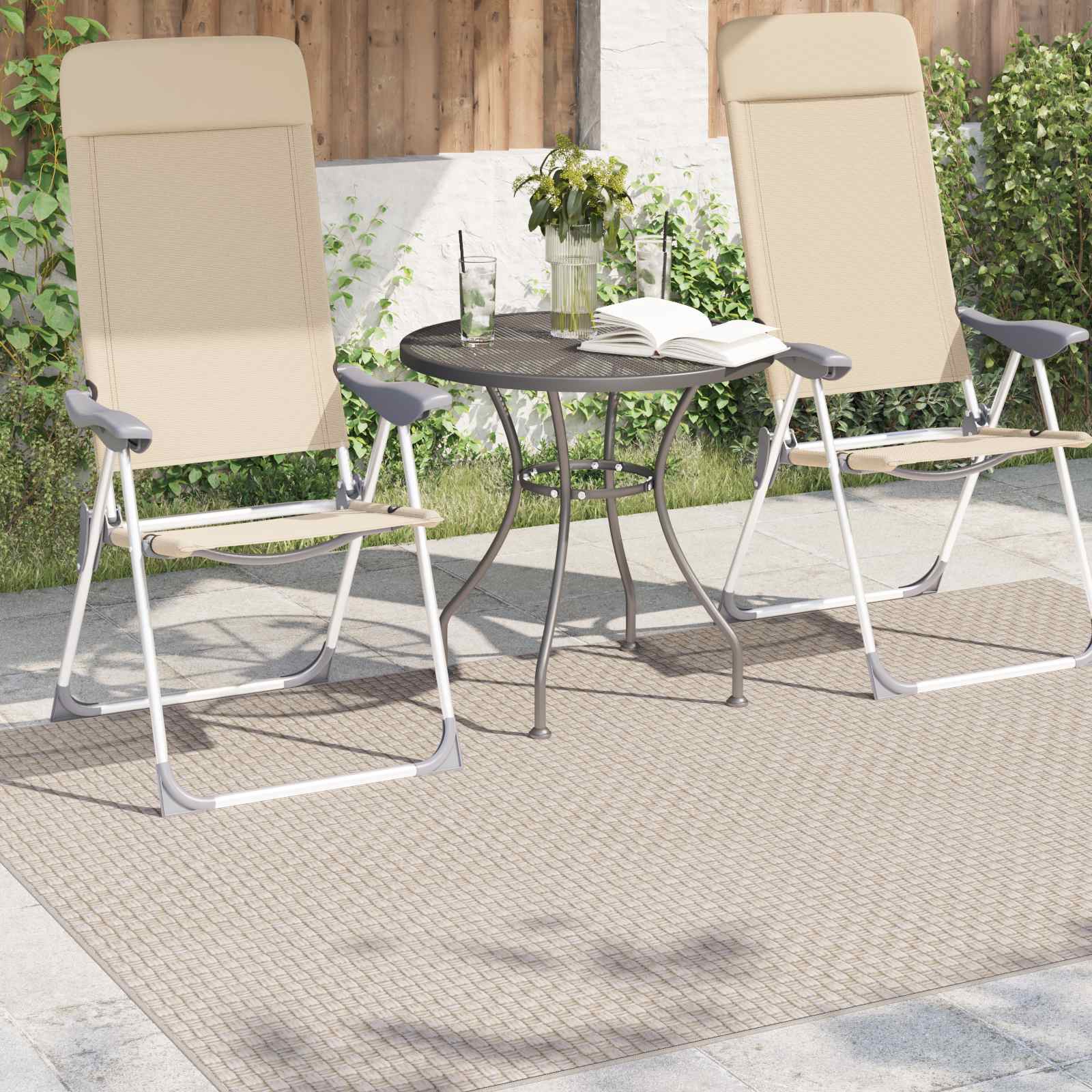 Bereichsteppiche Rechtwinklig FARO Creme 200 x 140 cm Polyester