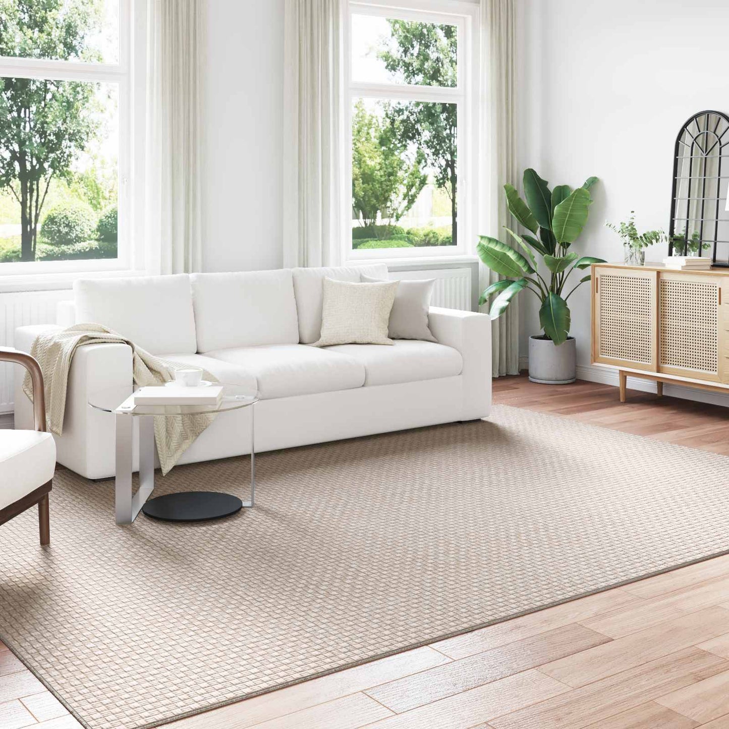Bereichsteppiche Rechtwinklig FARO Creme 340 x 240 cm Polyester