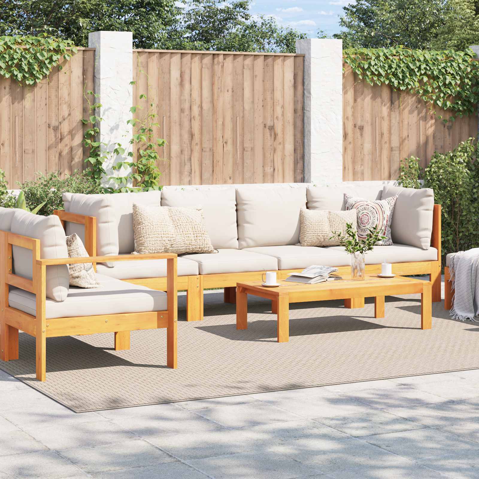 Bereichsteppiche Rechtwinklig FARO Creme 340 x 240 cm Polyester