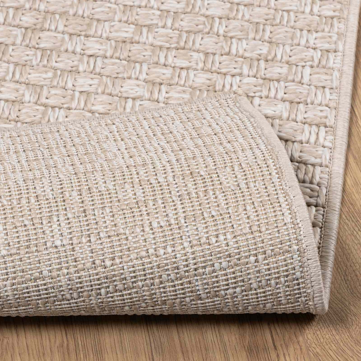 Bereichsteppiche Quadratisch FARO Creme 200 x 200 cm Polyester