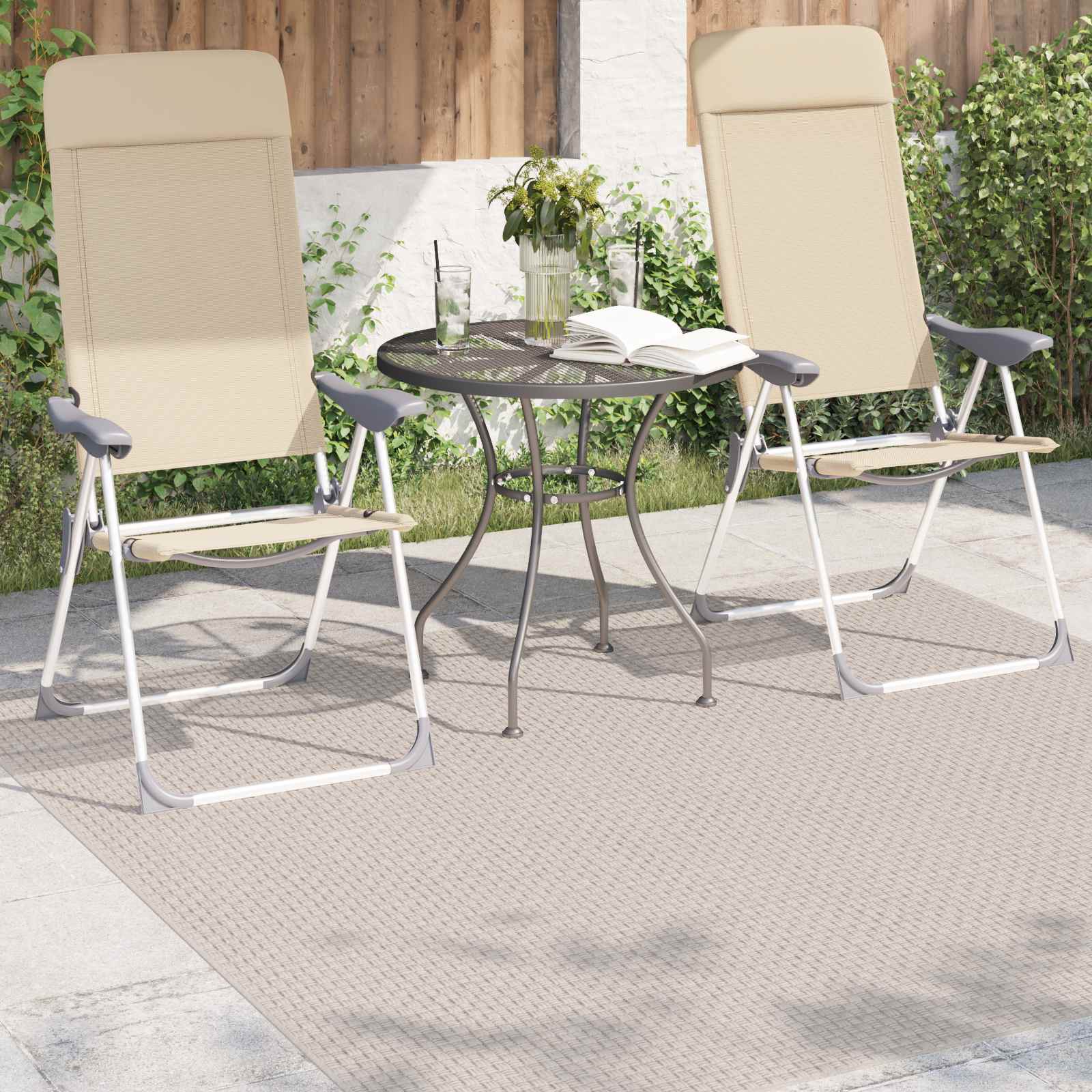 Bereichsteppiche Quadratisch FARO Creme 200 x 200 cm Polyester