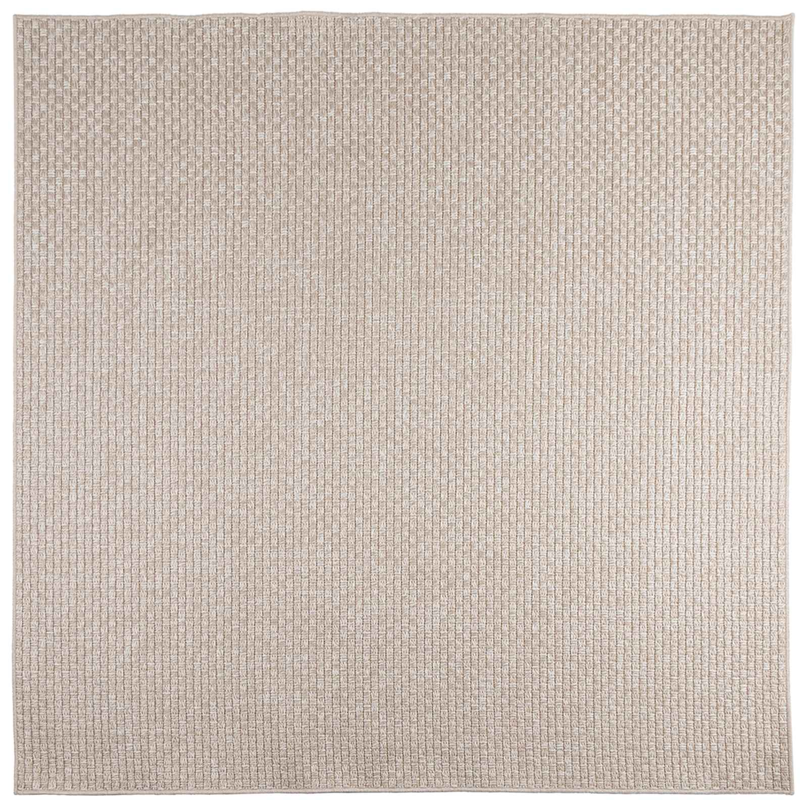 Bereichsteppiche Quadratisch FARO Creme 200 x 200 cm Polyester