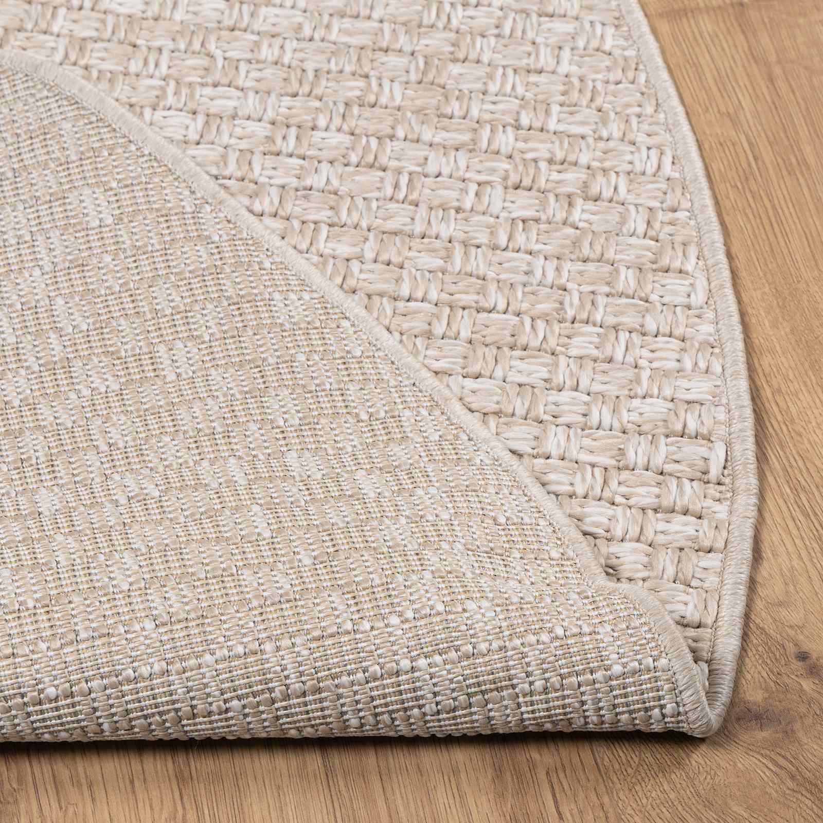 Bereichsteppiche Rund FARO Creme Ø 120 CM Polyester