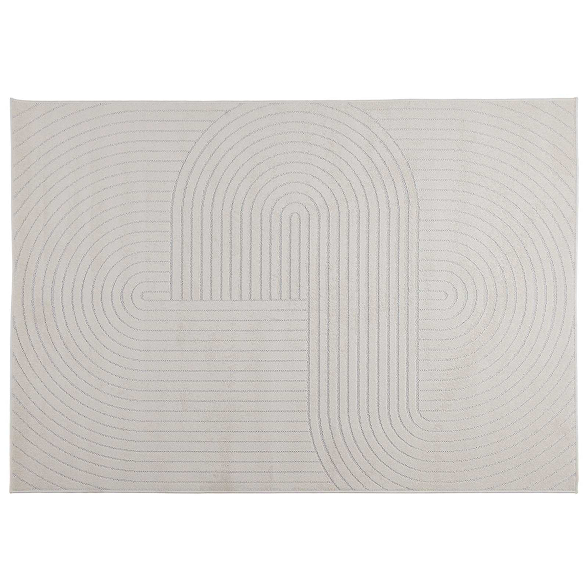 Innen- und Außenteppich PALMERAS Creme 140 x 200 cm Polyester
