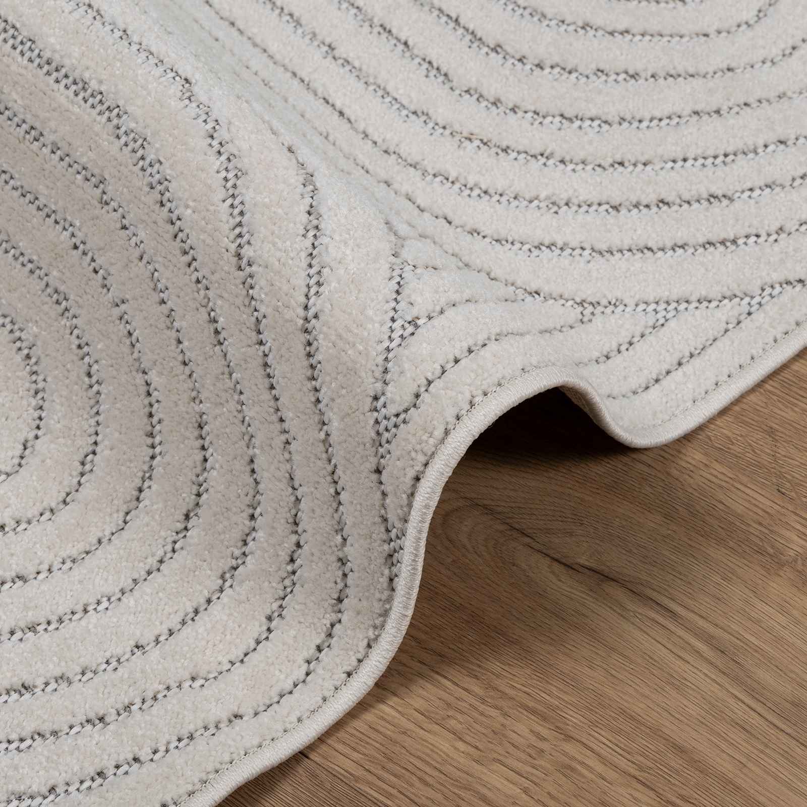 Innen- und Außenteppich PALMERAS Creme 280 x 200 cm Polyester
